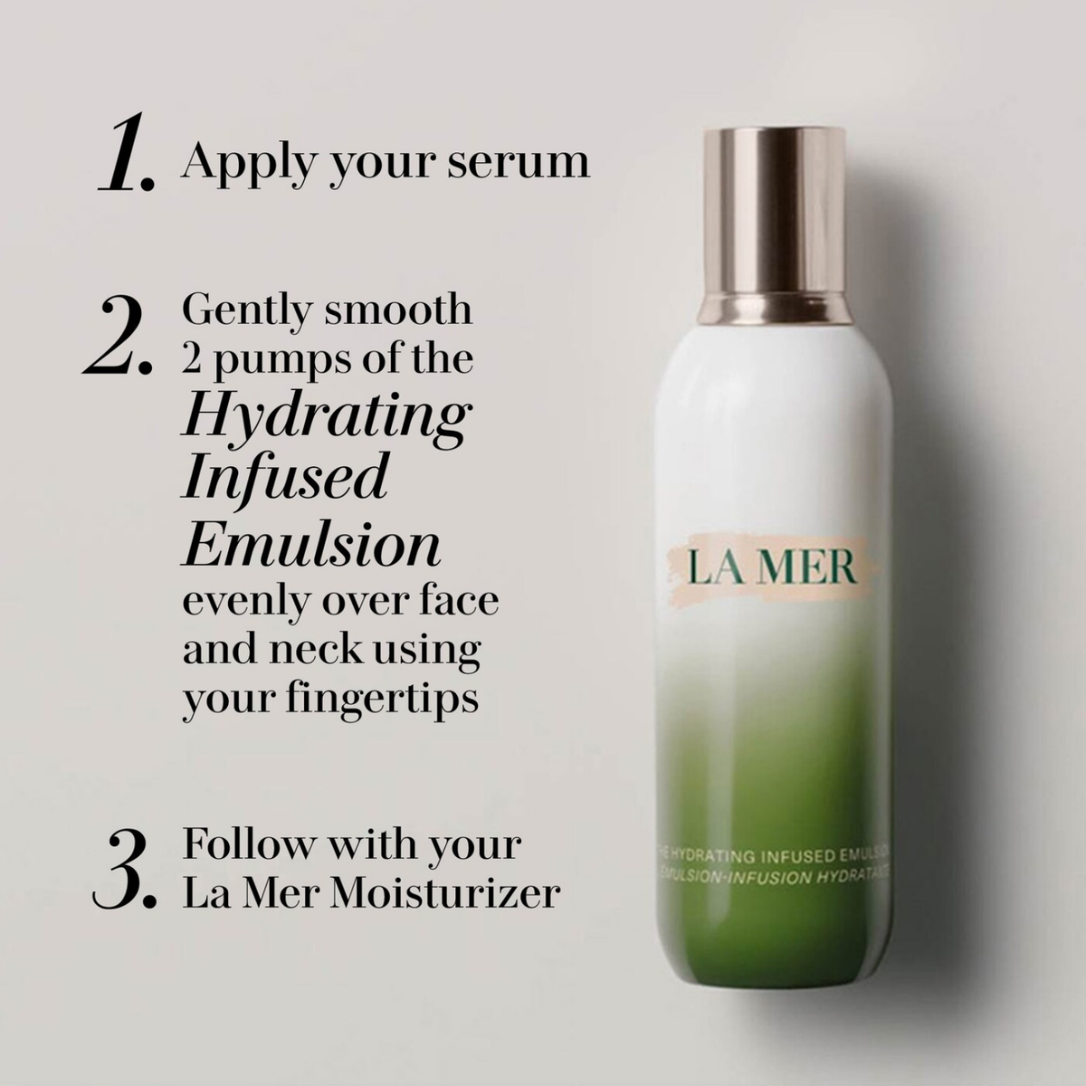 La Mer The Hydrating Infused Emulsion for Unisex 4.2oz 125ml